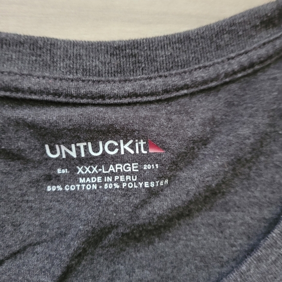 Untuckit Gray S/S Tee - Picture 2 of 5
